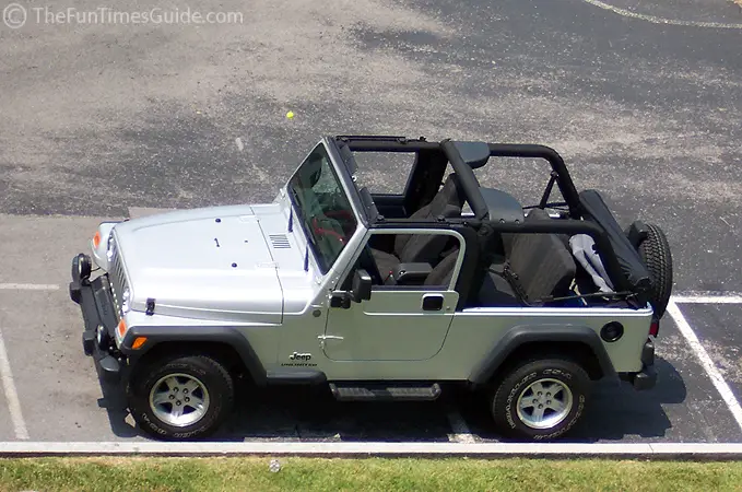 Driving a soft top jeep in the winter #5