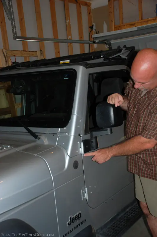 How to remove 2004 jeep wrangler doors #4