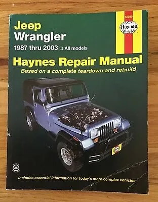 Haynes Repair Manual for Jeep Wrangler