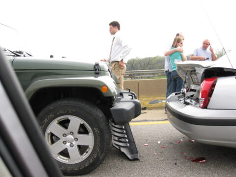 jeep accident scene