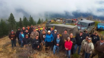 Jeep groups sometimes participate in trail clean-up days. 