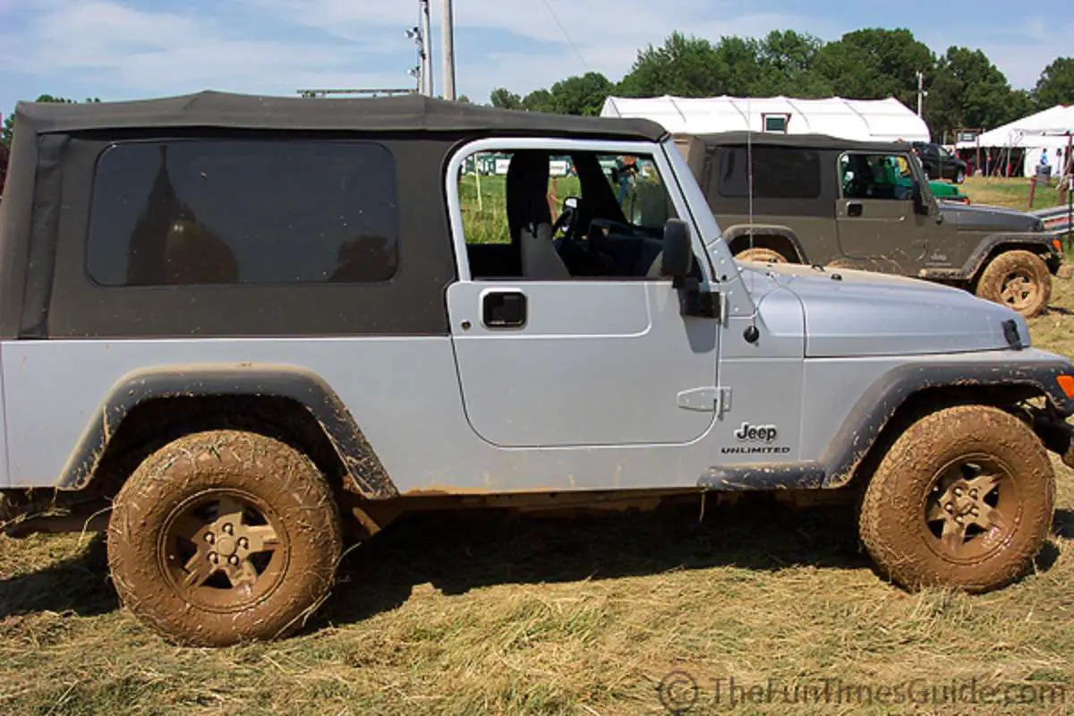 Jeep Unlimited after taking it for a tame ride offroad. 