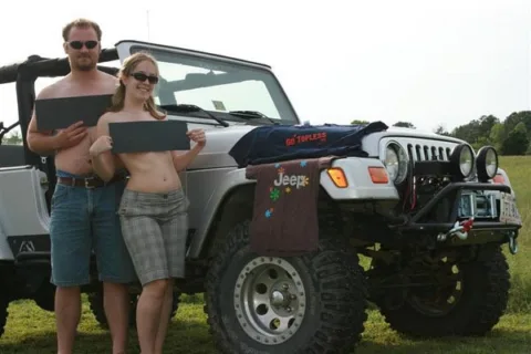 First annual Go Topless Jeep winners pose for the camera. 