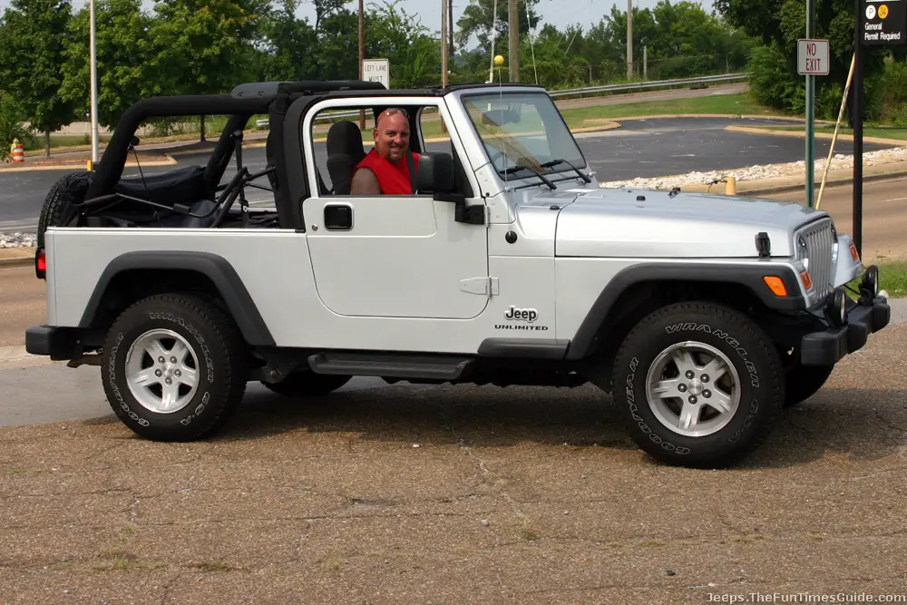 What are the major parts of a Jeep Wrangler?